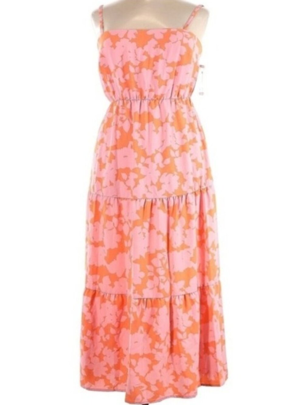 Sanctuary Maxi Dress Small New Floral Tiered Smocked Flowy Spring Tropical